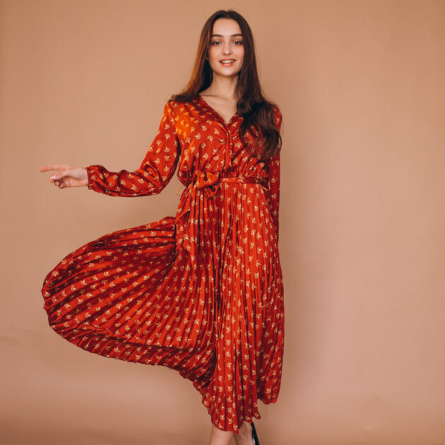 Summer Loom Kurti red