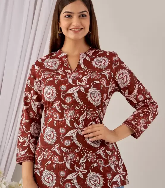 Women’s Cotton Printed Top